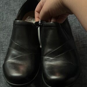 Clarks Women's Black Leather Heels